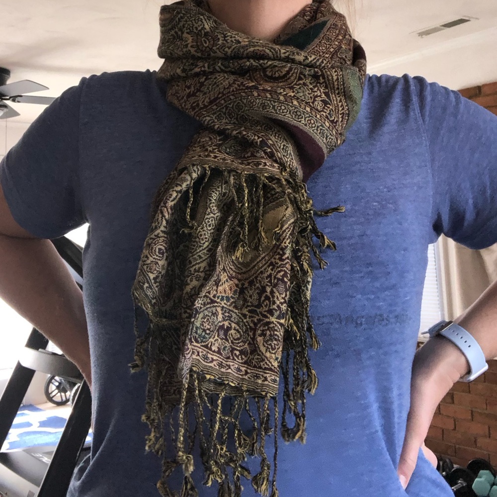 Two Neck Scarves one infinity one pashmina style